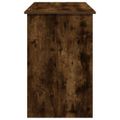 vidaXL Stôl dymový dub 102x50x75 cm kompozitné drevo