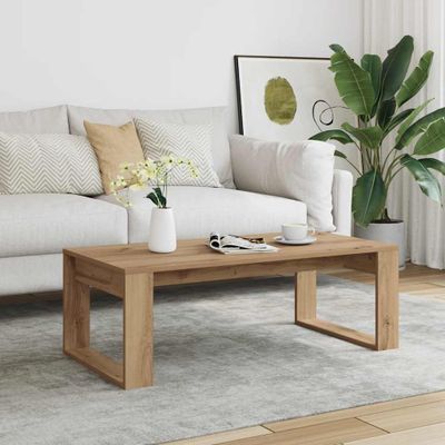 vidaXL Konferenčný stolík dub artisan 102x50x35 cm kompozitné drevo