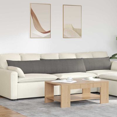vidaXL Vankúše na pohovku 2 pcs Svetlosivá 200 x 40 cm