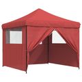 vidaXL Párty stan 292 x 292 x 315 cm Vínovo červená Oxfordská látka