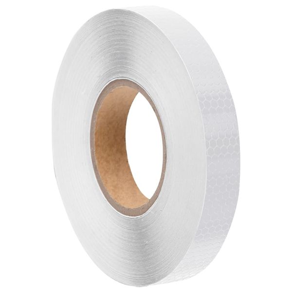 vidaXL Reflexná páska biela 2,5 cmx50 m PVC
