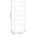 vidaXL Regál na topánky hnedý 45x24x117 cm spracované drevo
