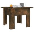 vidaXL Konferenčný stolík údený dub 55x55x42 cm drevotrieska
