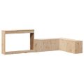 vidaXL Nočný stolík s písacím stolom 232x122x75 cm masívne drevo borovica