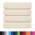 vidaXL Osušky do kúpeľne FROGN 4 ks krémové 100x150 cm 360 g/m²