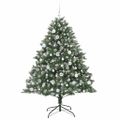 vidaXL Umelý vianočný stromček Zelená 180 cm PVC, plast a oceľ
