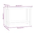 vidaXL Pracovná lavica 110x50x80 cm masívna borovica
