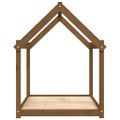 vidaXL Posteľ pre psa medovohnedá 111x80x100 cm borovicový masív