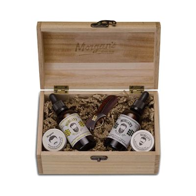 Kompletná darčeková krabička pre bradáča MORGANS Full beard care gift box