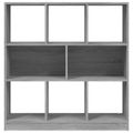 vidaXL Knižnica sivý dub sonoma 97,5x29,5x100 cm spracované drevo
