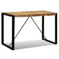 vidaXL Jedálenský stôl, masívne surové mangovníkové drevo, 120 cm