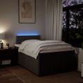 vidaXL Boxspring posteľ s matracom tmavohnedá 120x190 cm látka