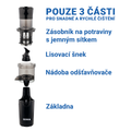 TESLA SlowJuicer SJ500 XL - nízkootáčkový šnekový odšťavovač - rozbalený