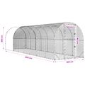 vidaXL Kurník pre kurčatá Strieborná 800 x 200 x 200 cm