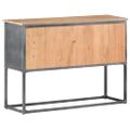 vidaXL Komoda sivá 100x30x70 cm masívne akáciové drevo