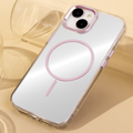 Priehľadné tenké Mag puzdro pre iPhone 17 Air 6,6" ružové