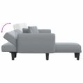 vidaXL Pohovka v tvare L bledosivá 275x140x70 cm látka