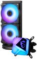 OPRAVENÉ - MSI vodný chladic CPU MAG CoreLiquid C240/ 2x ARGB 120 mm fan / podpora LGA1700 Vodný chladic, pre CPU, pre Intel i AMD, 2x 120mm ARGB ventilátor, socket 1700, 115x, 1200, 1366, 2011, 2011-3, 2066, AM4, FM2(+)