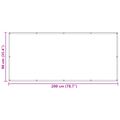 vidaXL Balkónová obrazovka 90 x 200 cm PU potiahnutý oxford alu