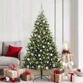 vidaXL Umelý skladací vianočný stromček 300 LED diód Zelená 180 cm