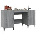 vidaXL Stôl sivý dub sonoma 140x50x75 cm spracované drevo