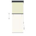 vidaXL Vonkajšia zatemňovacia roleta 60x250 cm krémová