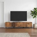 vidaXL TV skrinka Staré drevo 147 x 34,5 x 32 cm Kompozitné drevo