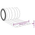 vidaXL Záves do dverí priehľadný 300 mm x 2,6 mm 25 m PVC