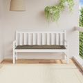 vidaXL Podložka na záhradnú lavičku sivohnedá melanž 150x50x7cm látka