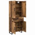 vidaXL Highboard 2 ks Staré drevo 69,5 x 34 x 180 cm