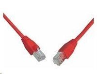 Solarix - patch kabel CAT5E SFTP PVC 0,5m červený