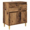 vidaXL Servírovacia skriňa Staré drevo 60 x 35 x 70 cm