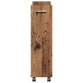 vidaXL Skrinkový s kolesom Staré drevo 60 x 22 x 79 cm