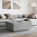 vidaXL Konferenčný stolík betónovosivý 100x100x40 cm kompozitné drevo