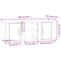 vidaXL TV skrinka lesklá biela 100x31,5x35 cm spracované drevo