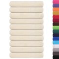 vidaXL Uteráky FROGN 10 ks krémové 100x200 cm 360 g/m²