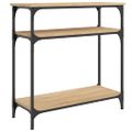 vidaXL Konzolový stolík dub sonoma 75x29x75 cm kompozitné drevo