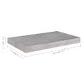 vidaXL Plávajúca nástenná polica betónovo sivá 50x23x3,8 cm MDF