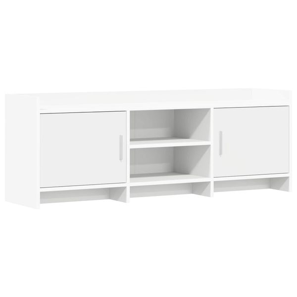 vidaXL TV skrinka 130 x 33 x 47 cm Biela Kompozitné drevo