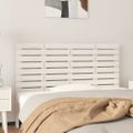 vidaXL Nástenné čelo postele biele 126x3x63 cm masívna borovica