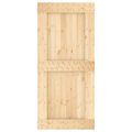 vidaXL Posuvné dvere 95 x 210 cm Masívne borovicové drevo (neupravené)