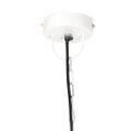 vidaXL Industriálna závesná lampa 25 W biela 42 cm okrúhla E27