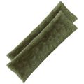vidaXL Podložka s vankúšom HEERLEN Zelená 40 x 145 cm PV fleece