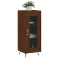 vidaXL Komoda hnedý dub 34,5x34x90 cm spracované drevo