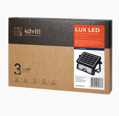Solárny reflektor ORNO AD-SL-6108BLR4, 500lm, IP65, 4000K, 2x1500mAh, čierna Solárny reflektor ORNO AD-SL-6108BLR4, 500lm, IP65, 4000K, 2x1500mAh, čierna