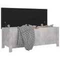 vidaXL Úložný box+podložka, betónovo sivý 105x40x45cm kompozitné drevo