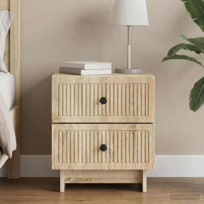 vidaXL Nočný stolík Dub sonoma 43 x 34,5 x 47,5 cm Kompozitné drevo