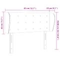 vidaXL Čelo postele so záhybmi sivé 83x23x78/88 cm umelá koža