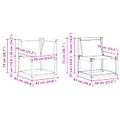 vidaXL Záhradná súprava gaučov 5 ks Prírodná a béžová
