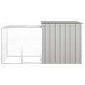 vidaXL Klietka pre zajace sivá 200x91x100 cm pozinkovaná oceľ